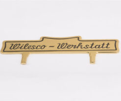 Wilesco Schild "Wilesco-Werkstatt" für D141