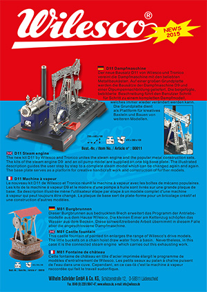 Wilesco Neuheiten 2015-2